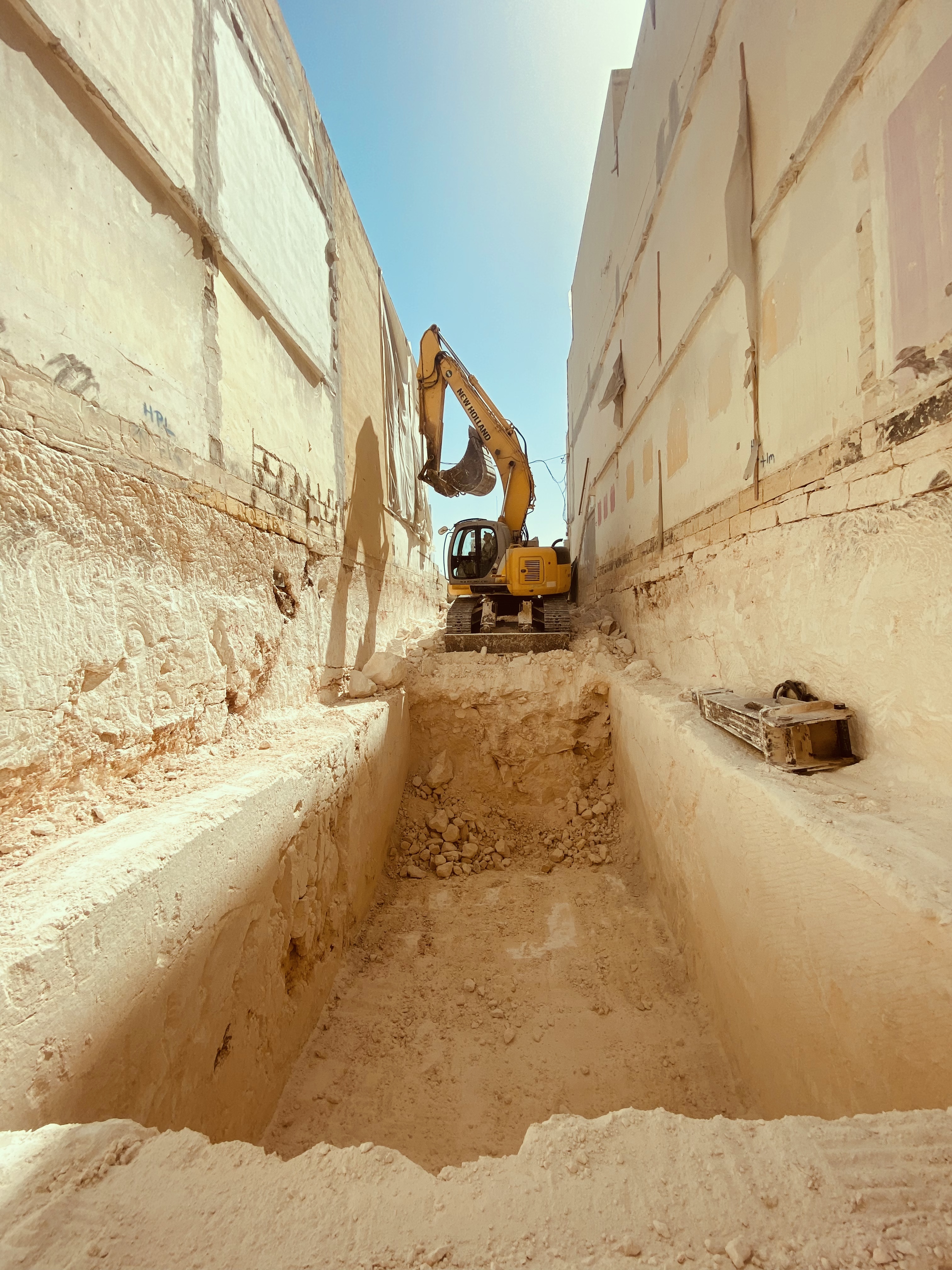 excavation crawler machinery