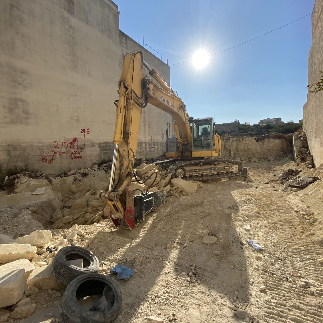 construction site crawler
